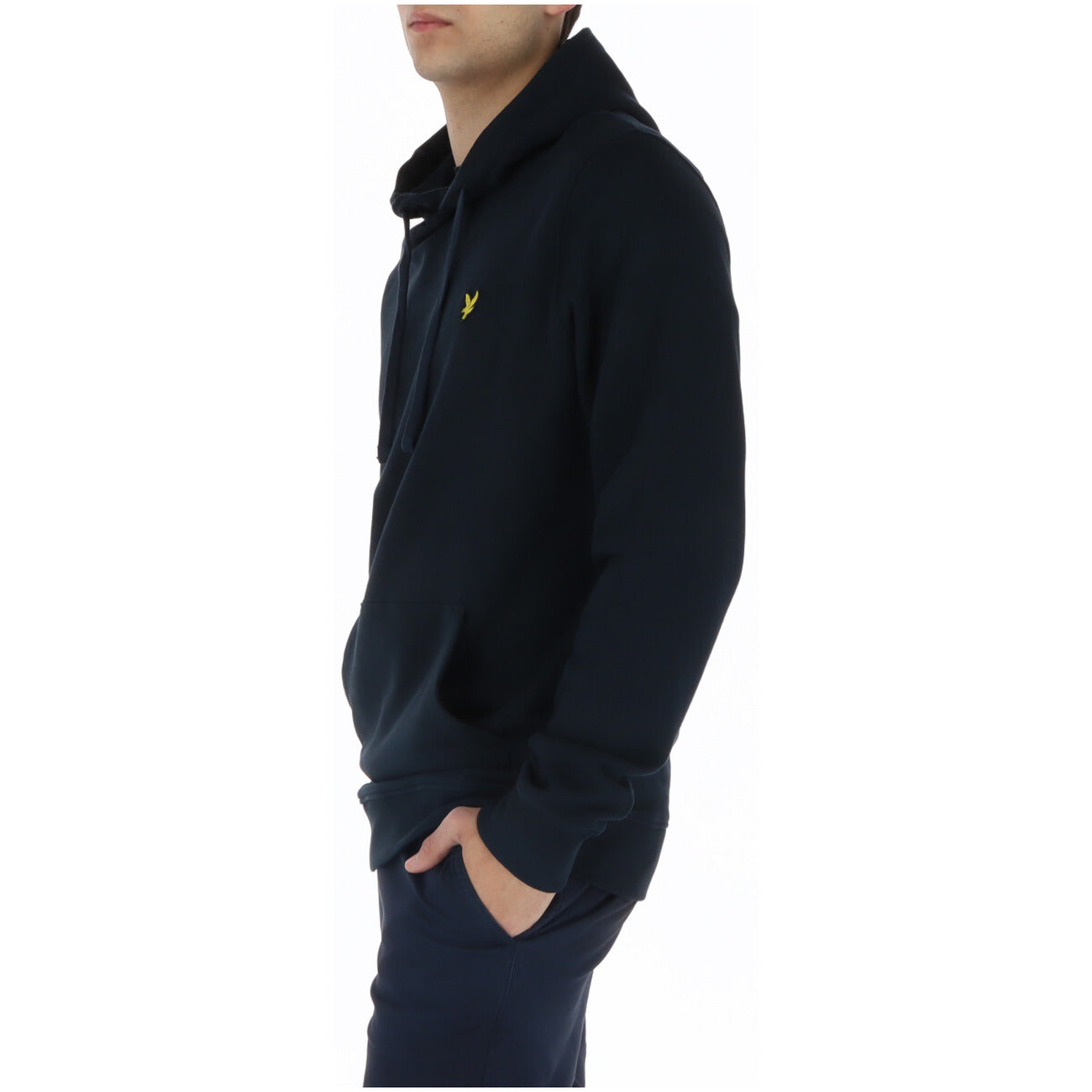 2217307 Lyle & Scott Felpa Blu con Cappuccio Uomo