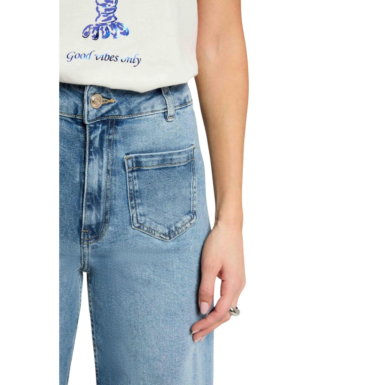 510422 Morgan De Toi Jeans Azzurri Effetto Consumato Donna