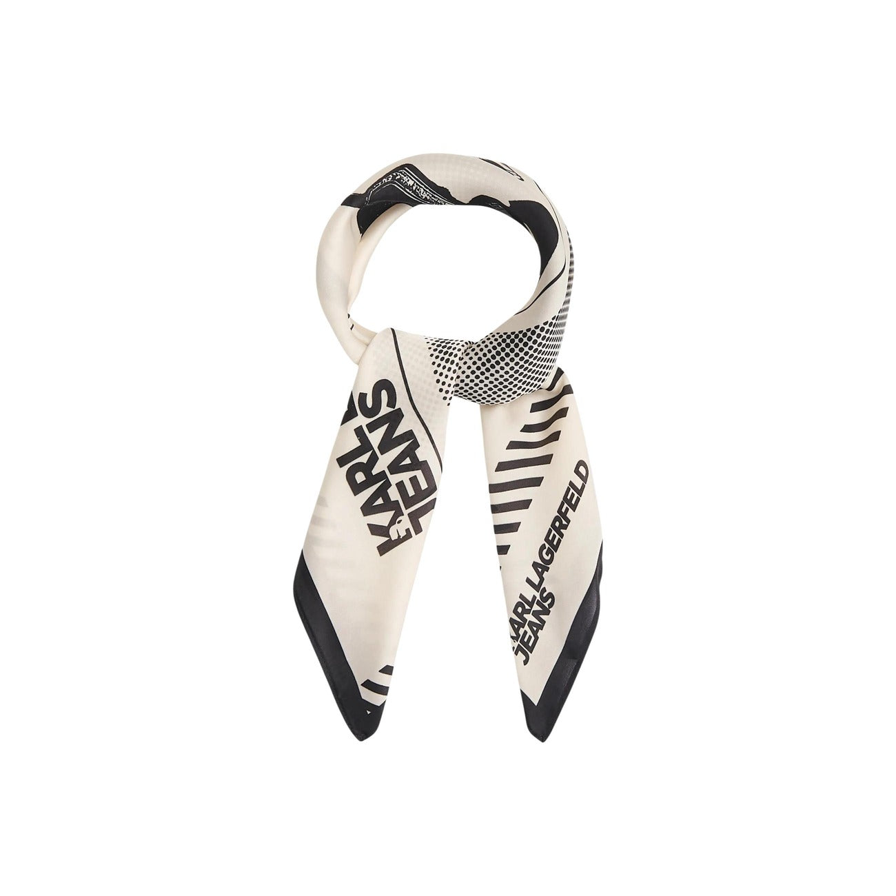 2465984 Karl Lagerfeld Jeans Bandana Beige Stampa Donna