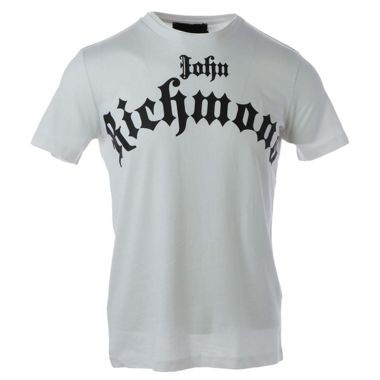 193094 John Richmond T-Shirt Bianco Cotone Stampa Uomo