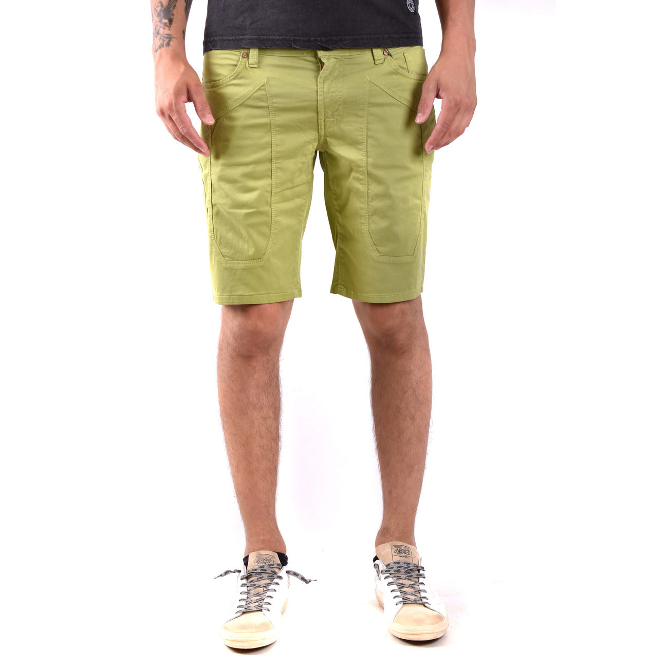 2449203 Jeckerson Bermuda Verde Cotone Uomo