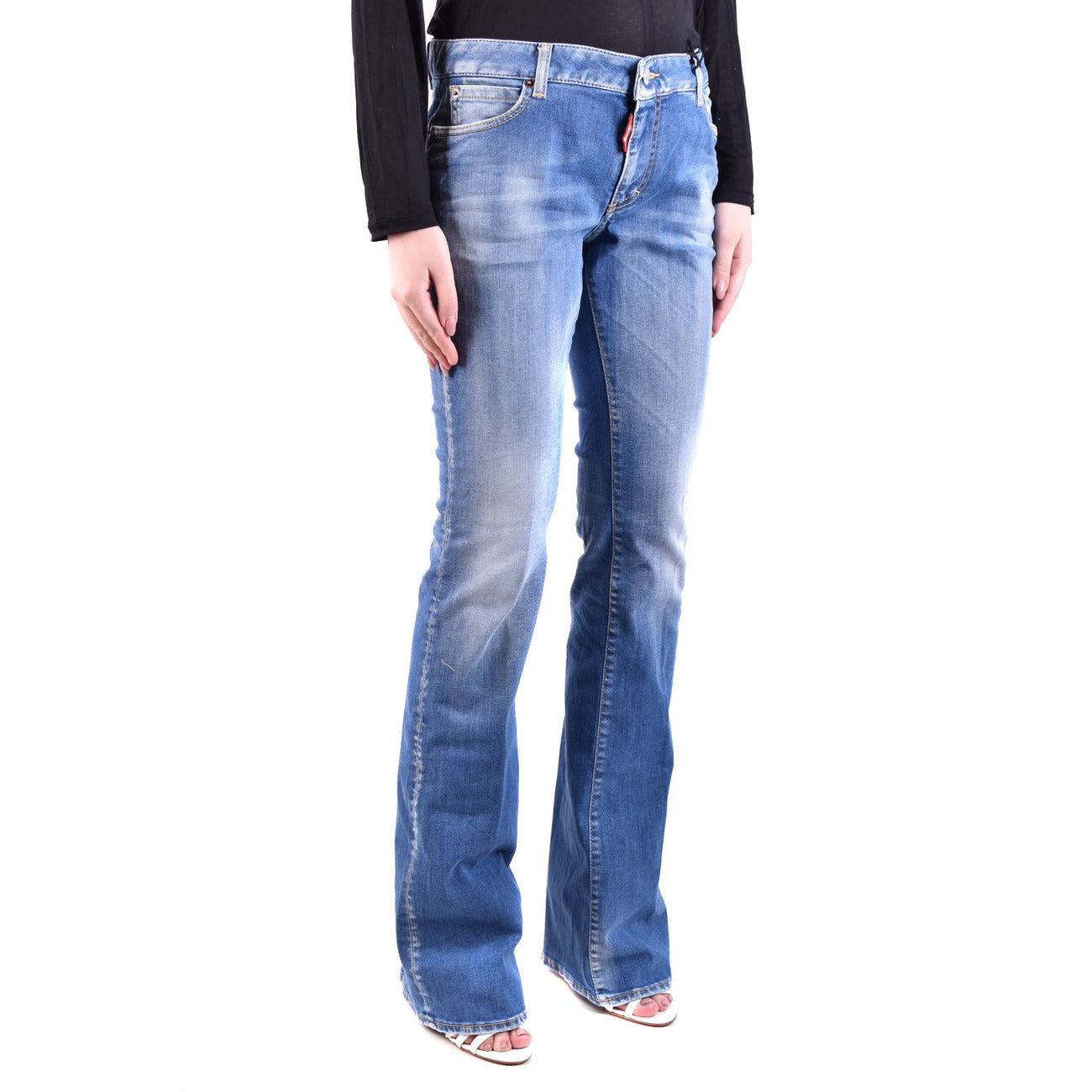 488582 Dsquared2 Jeans Blu Effetto Consumato Donna Primavera/Estate