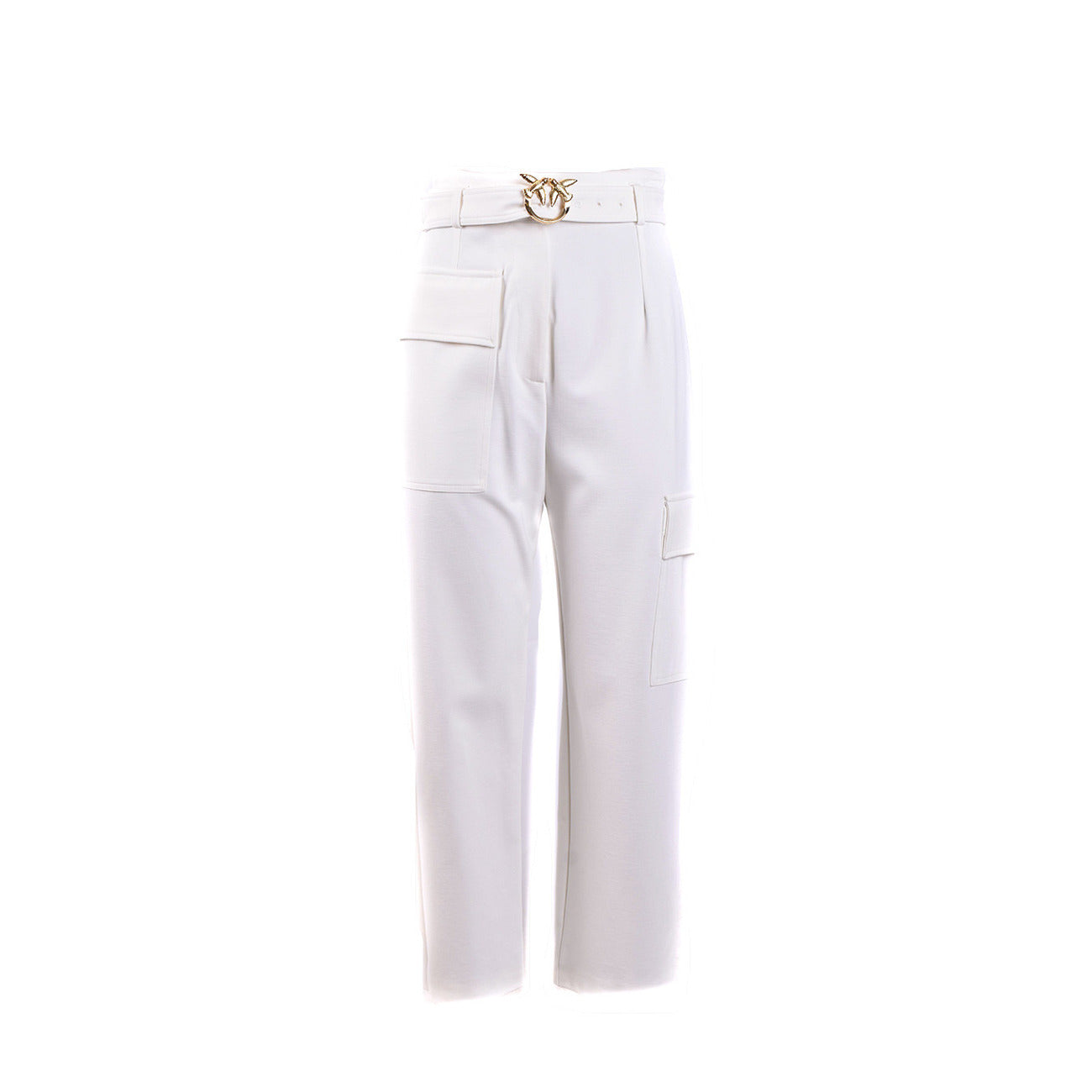 2423357 Pinko Pantaloni Bianchi Donna Viscosa 67% Tasche