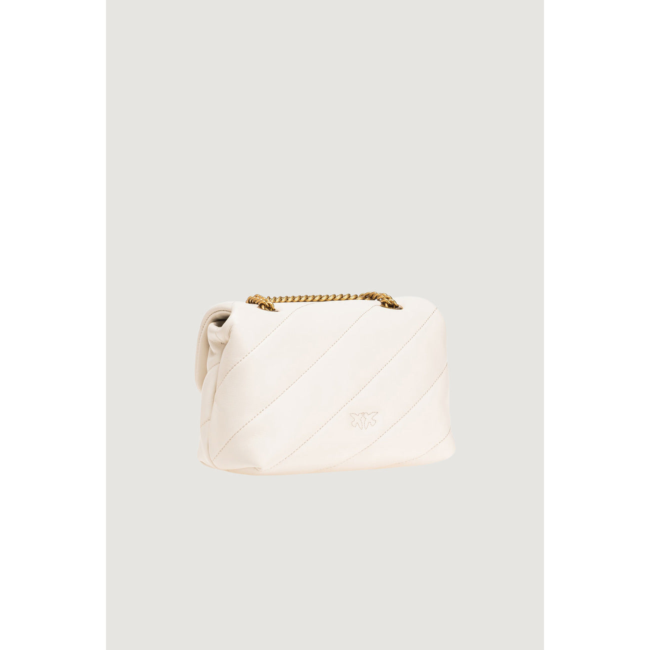 2407984 Pinko Borsa a Mano e Tracolla in Pelle Beige Donna