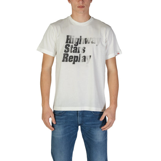 2371880 Replay T-Shirt Bianca Uomo