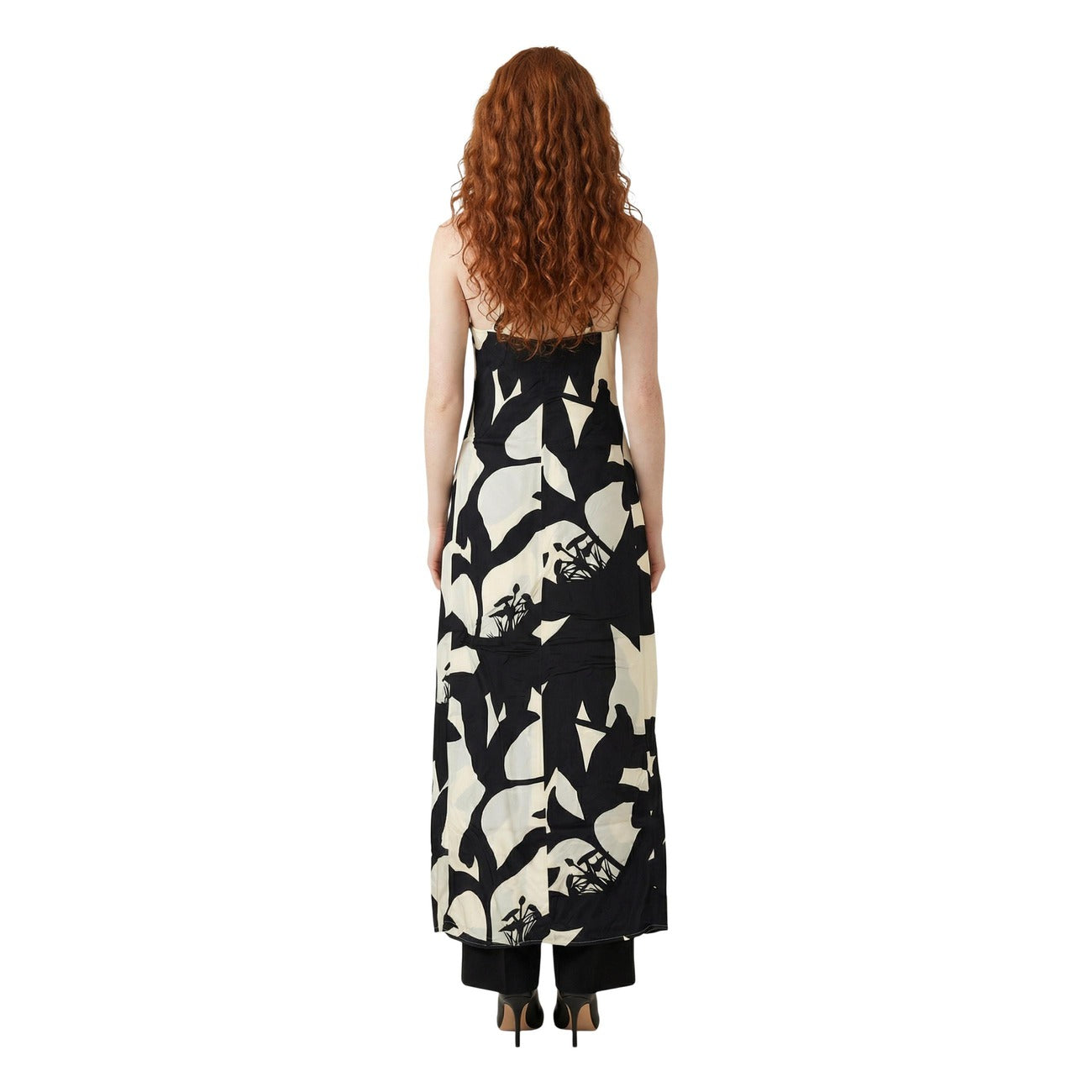 516748 Replay Abito Bianco Lungo Floreale Donna