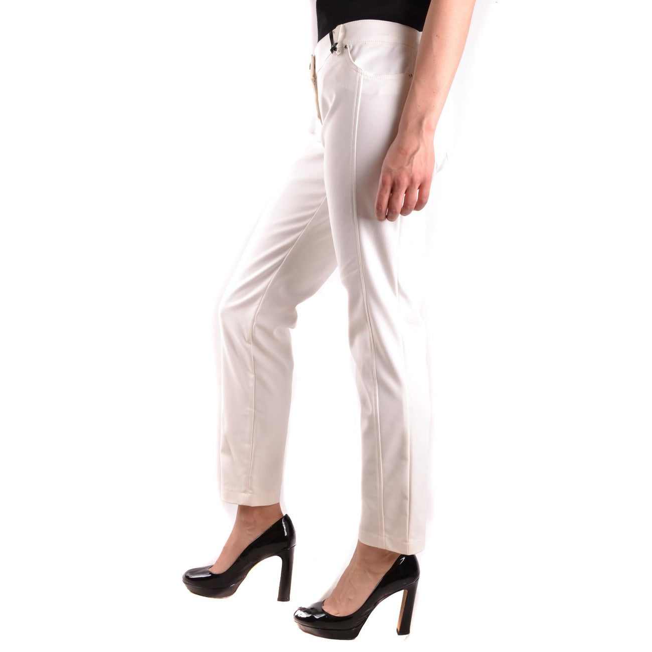 486609 Elisabetta Franchi Pantaloni Bianco Donna Primavera/Estate