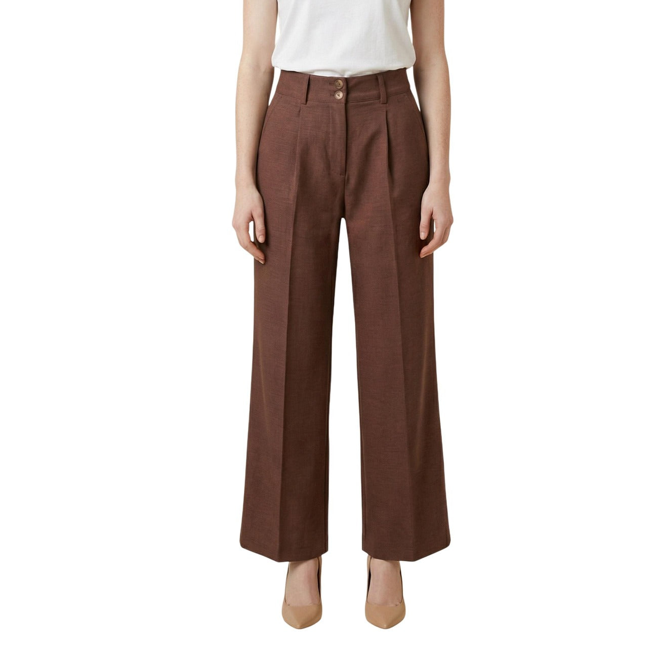511745 Artigli Pantaloni Marroni Donna Primavera/Estate