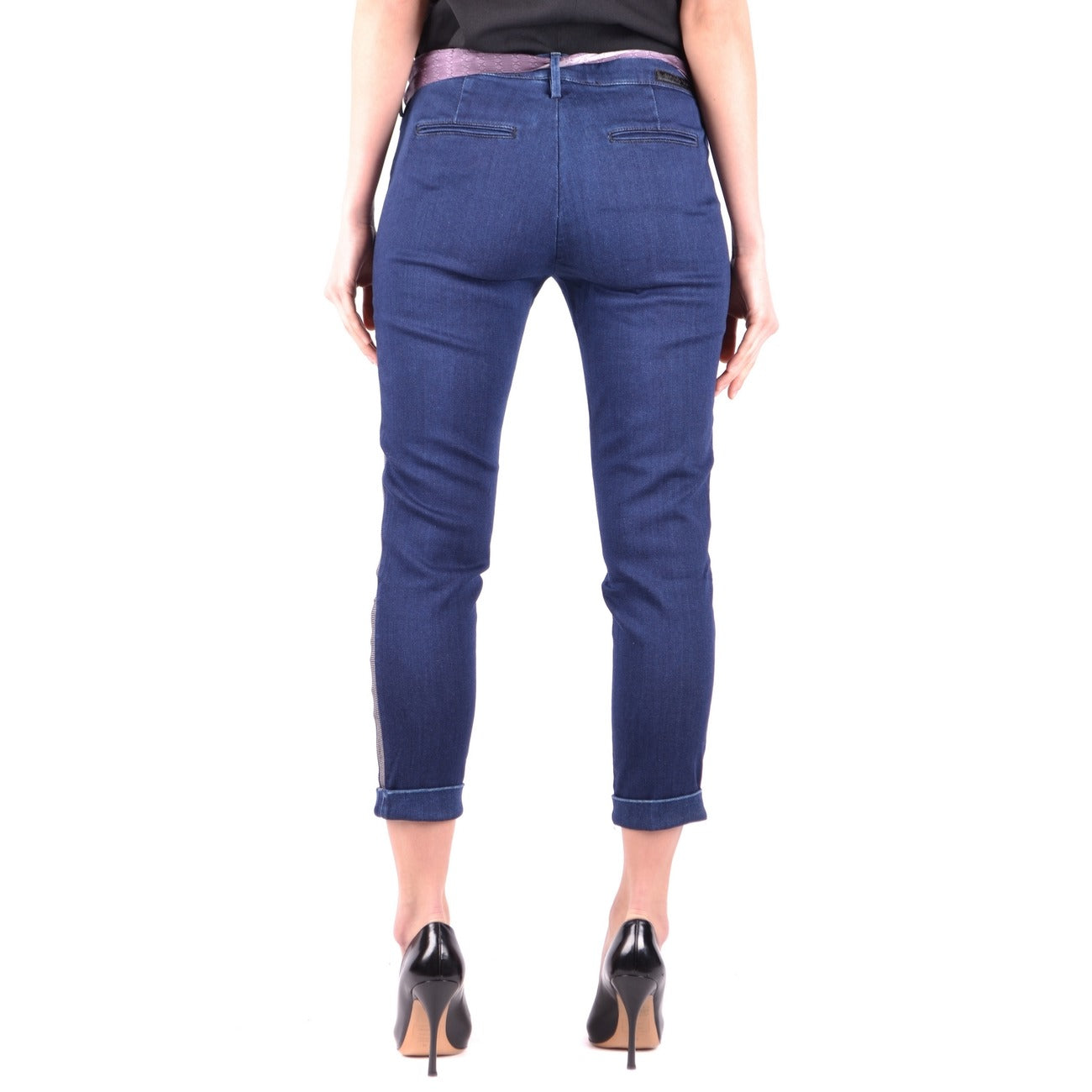 2438326 Jacob Cohen Jeans Blu Cotone Elastan Made Italy Donna