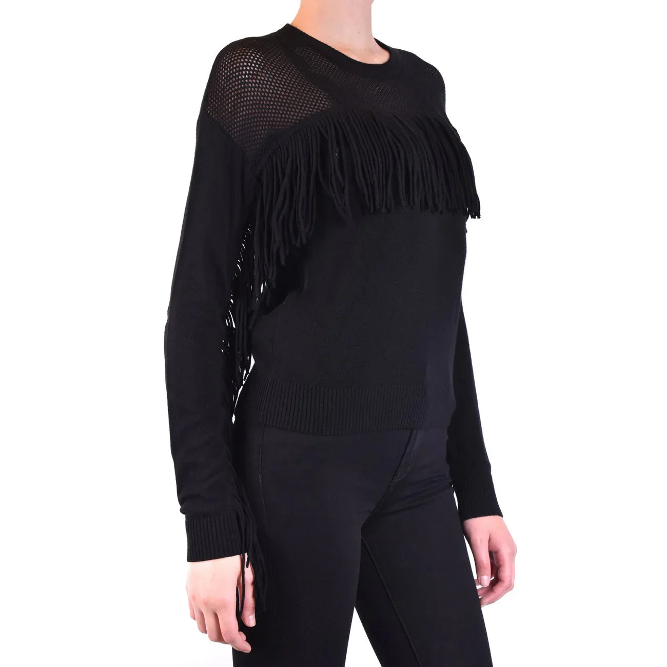 2423010 Pinko Maglia Nera Donna Viscosa 33% Poliammide 23% Cotone 20%