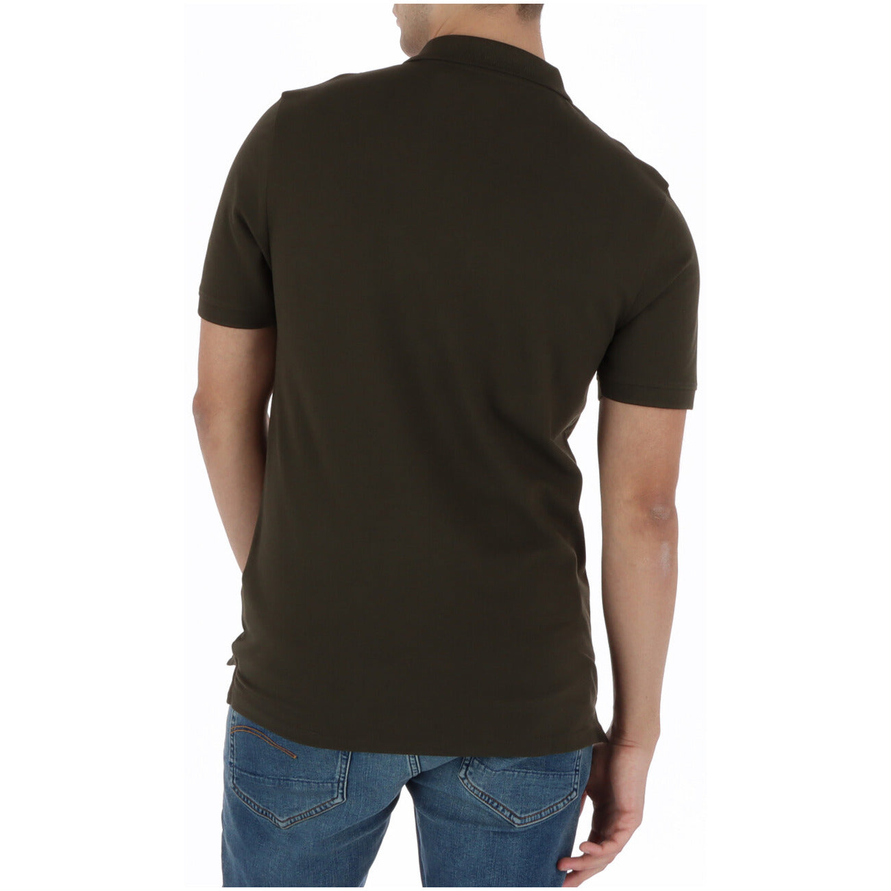 2456850 Lyle & Scott Polo Verde Cotone Elastan Colletto Polo Uomo