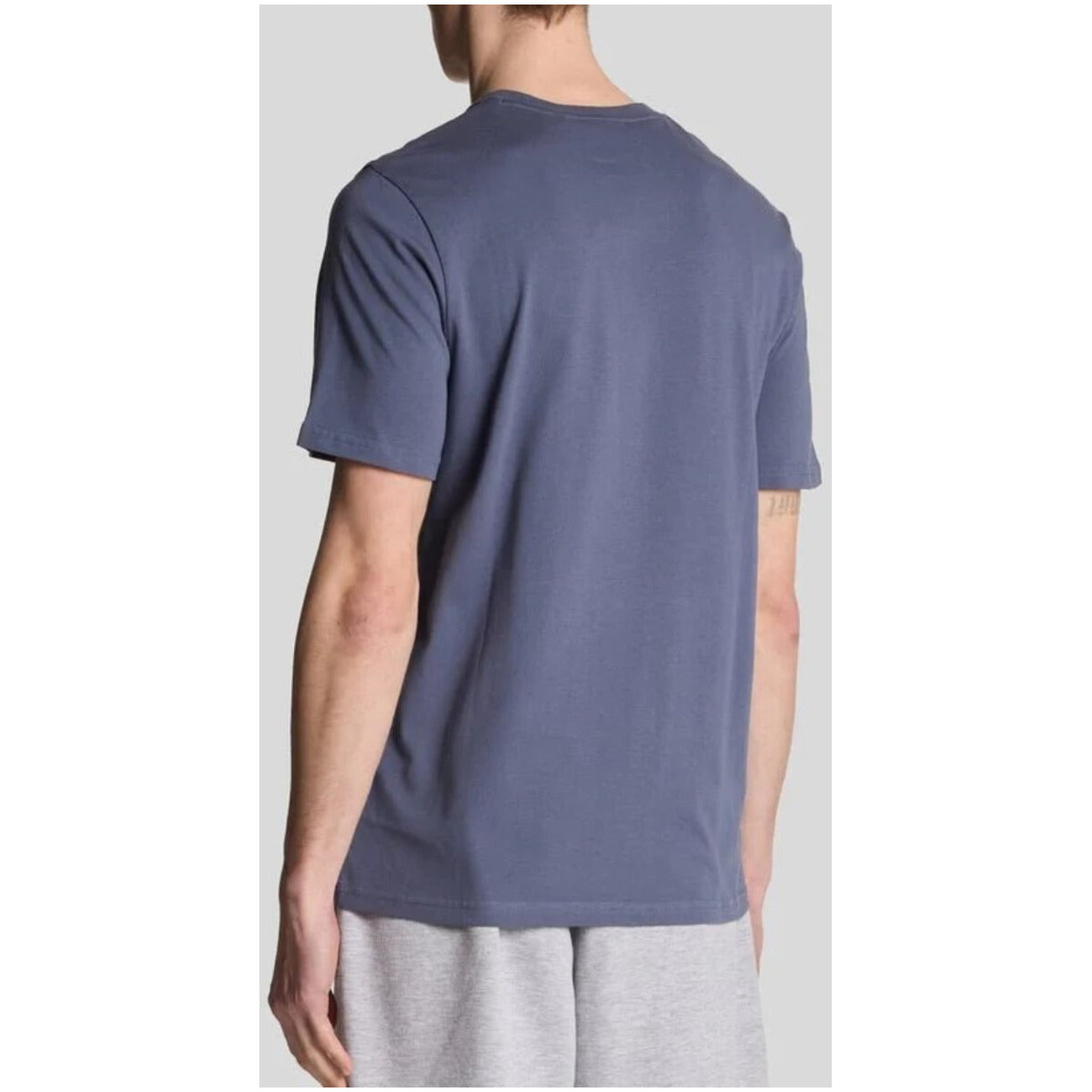 2419612 Lyle & Scott T-Shirt Blu Stampa Tasca Uomo