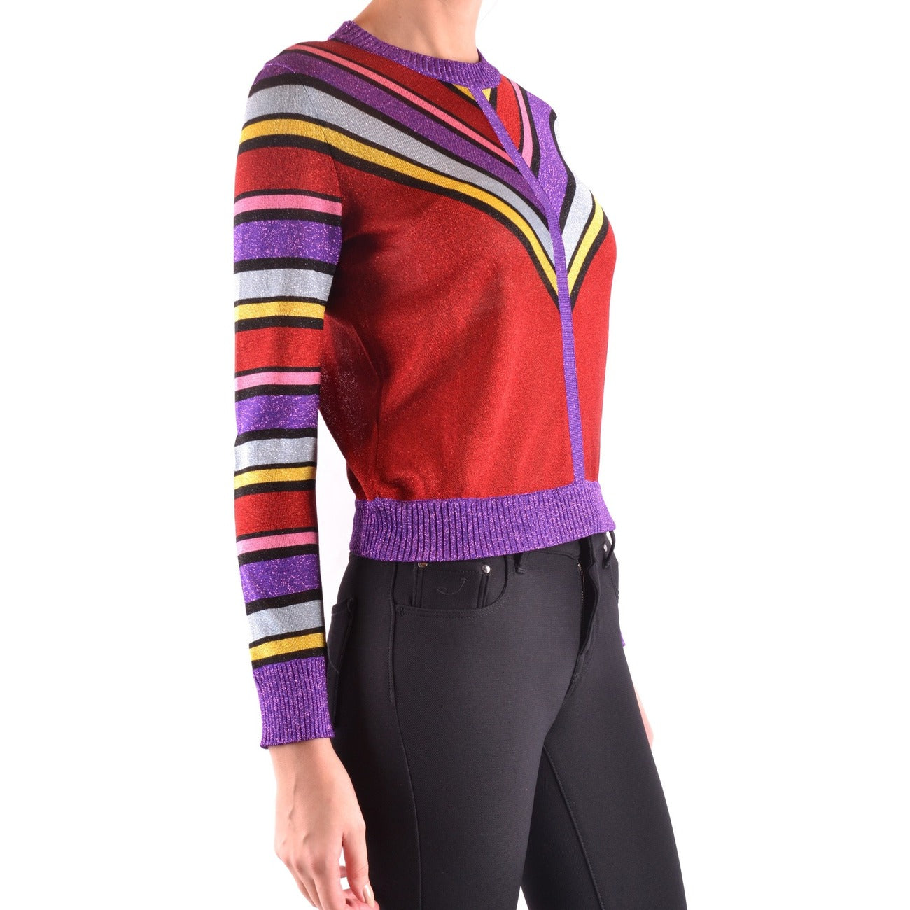 2432410 Philosophy Maglia Rossa Righe Donna
