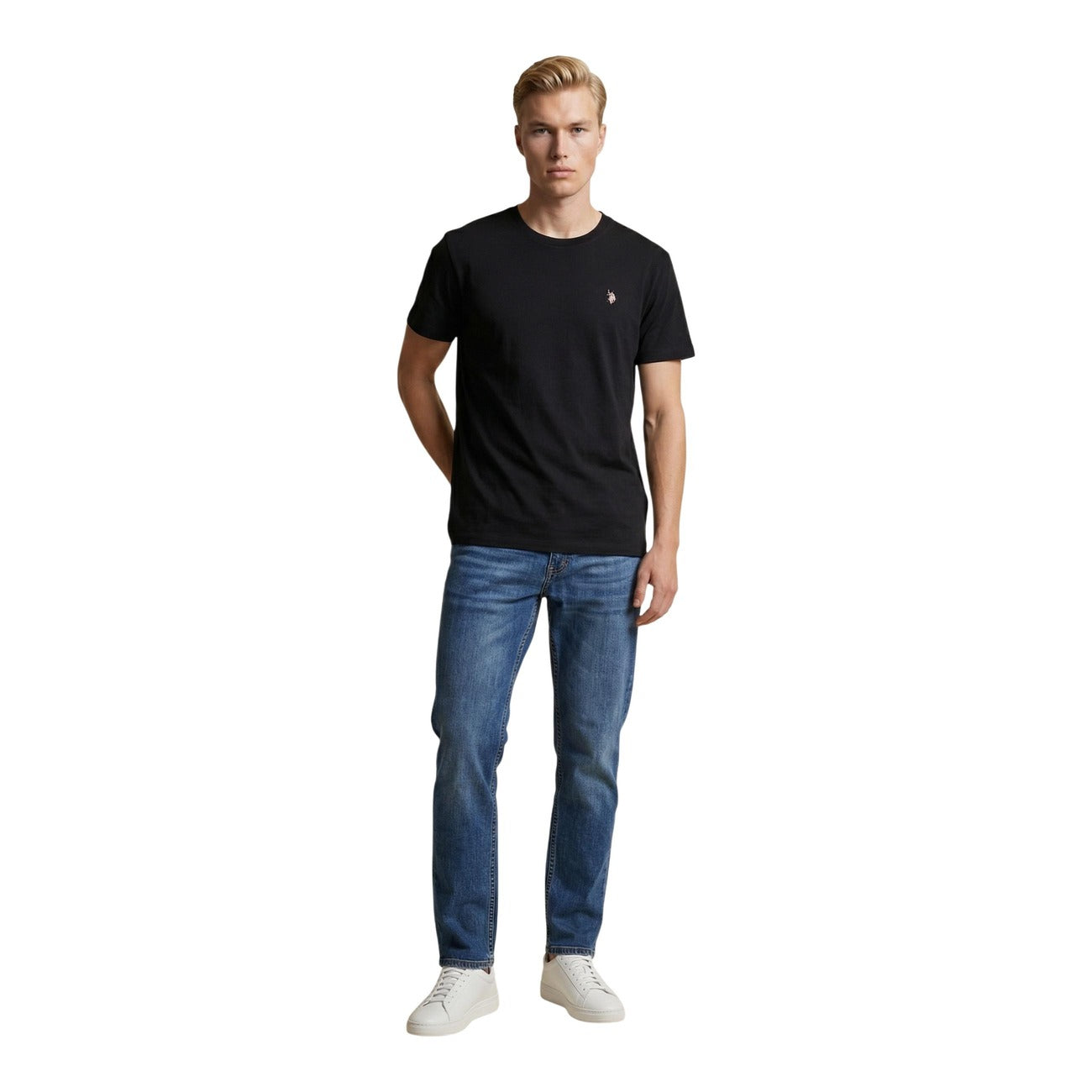 2460551 U.S. Polo Assn. T-Shirt Nera Uomo