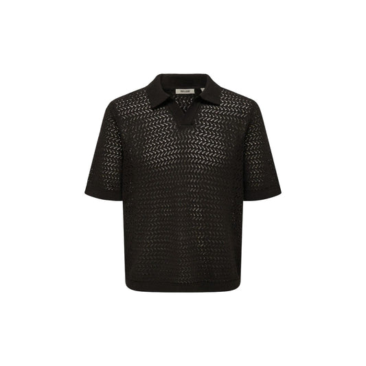 2458547 Only & Sons Polo Nera Uomo