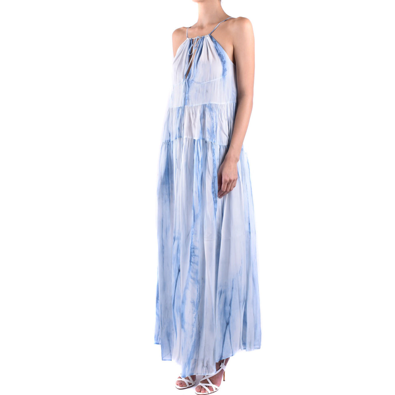 488936 Dondup Abito Bianco Colorato Donna Primavera/Estate