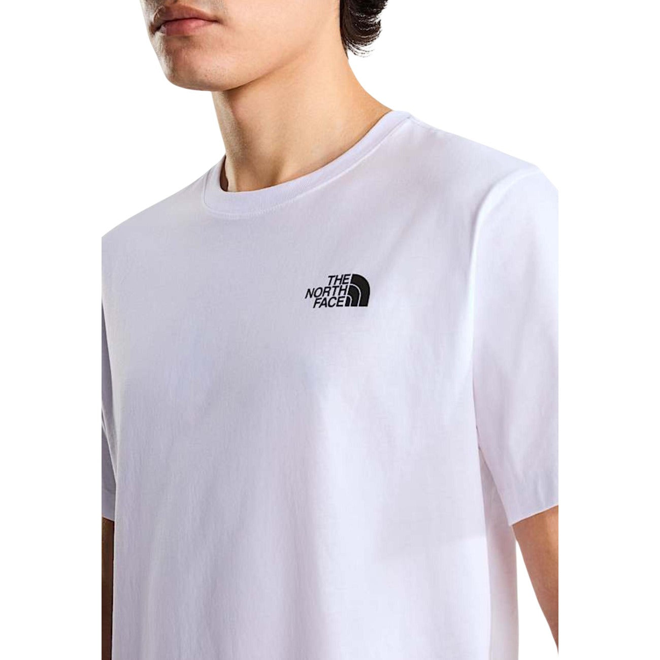 2456640 The North Face T-Shirt Bianca Stampa Cotone Poliestere Uomo