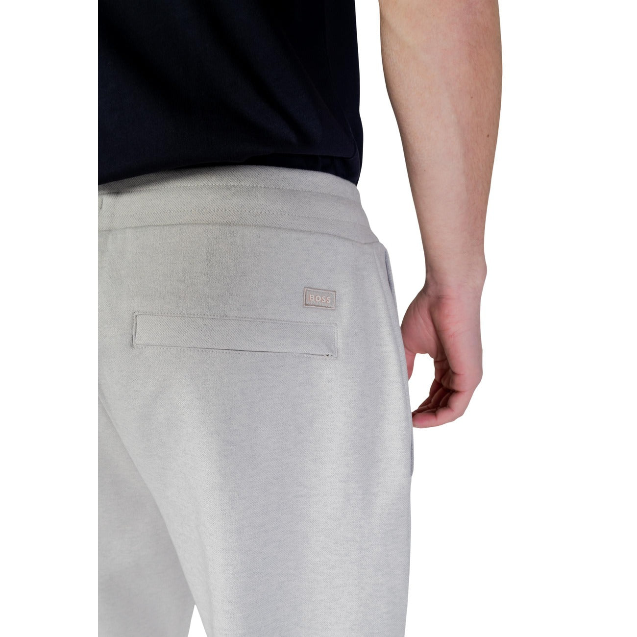 2450890 Boss Pantaloni Grigio Cotone Uomo