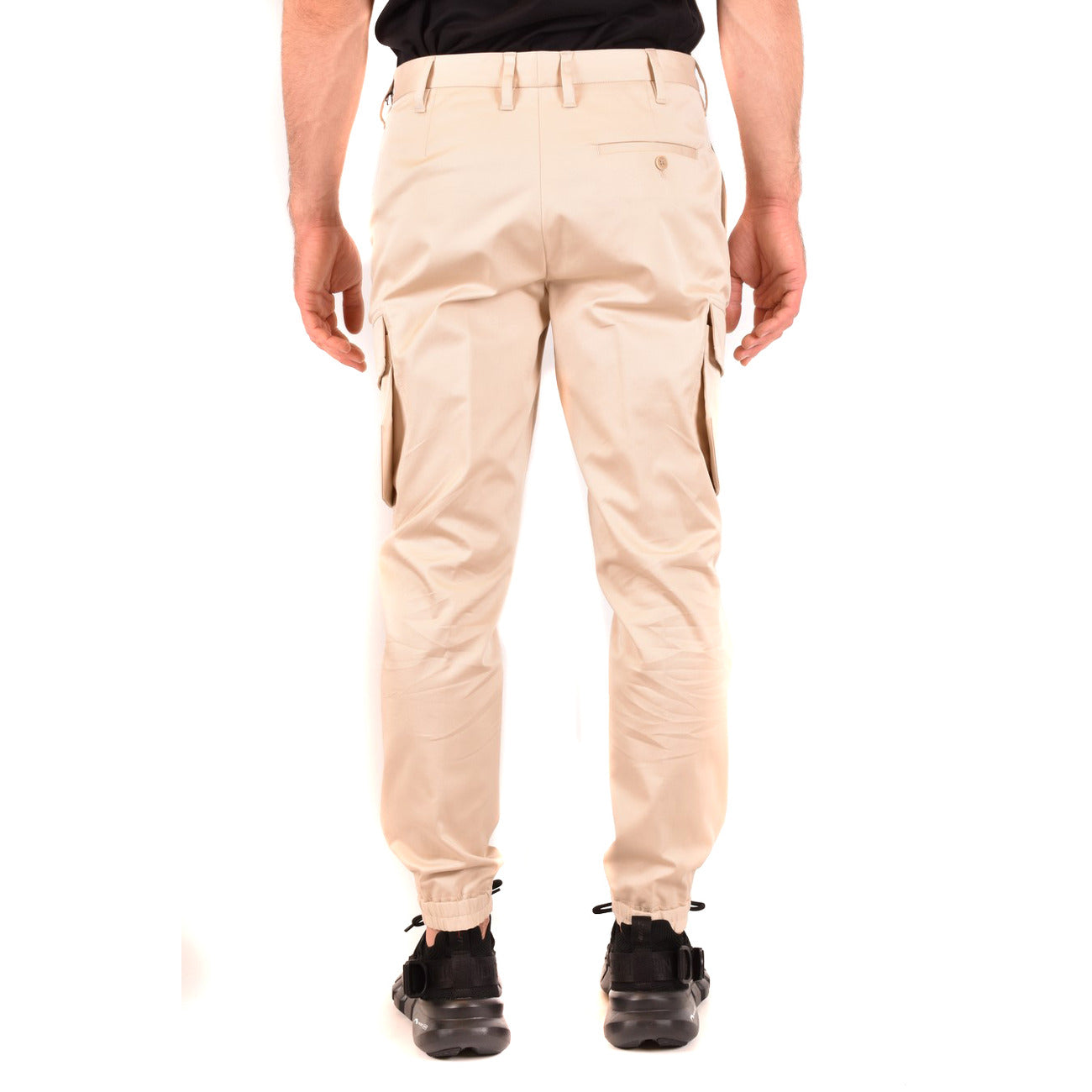 2434981 Neil Barrett Pantaloni Beige Cotone Elastan Uomo