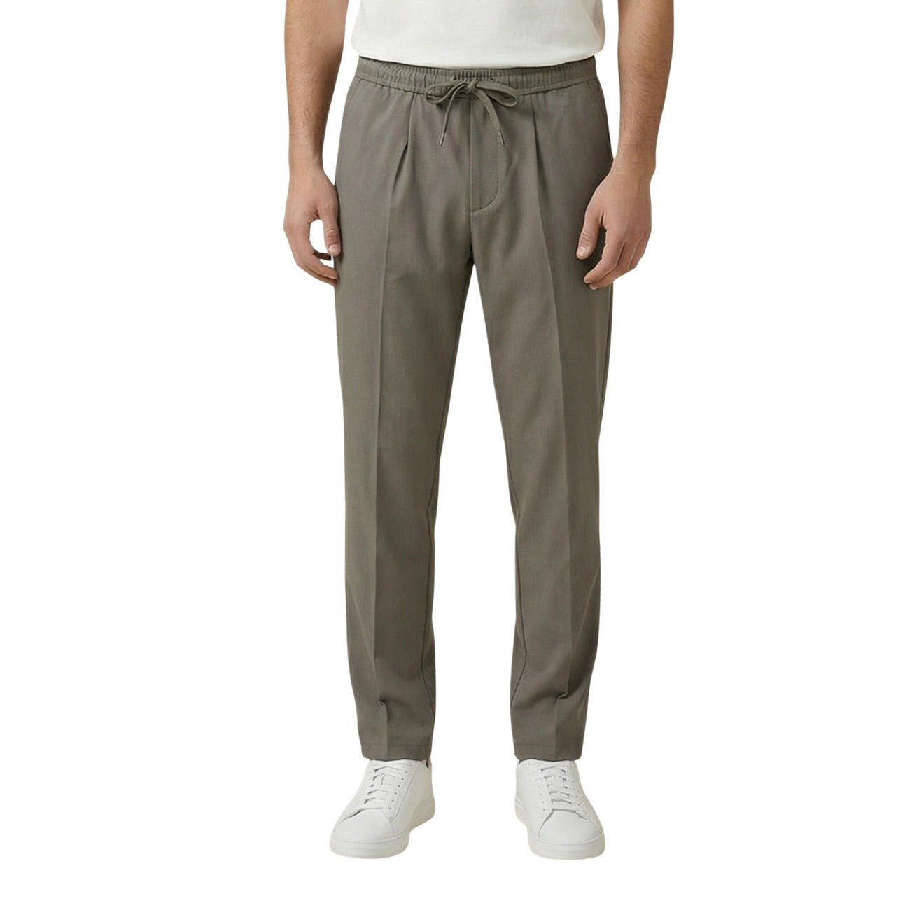 2455576 Gianni Lupo Pantaloni Verde Poliestere Uomo