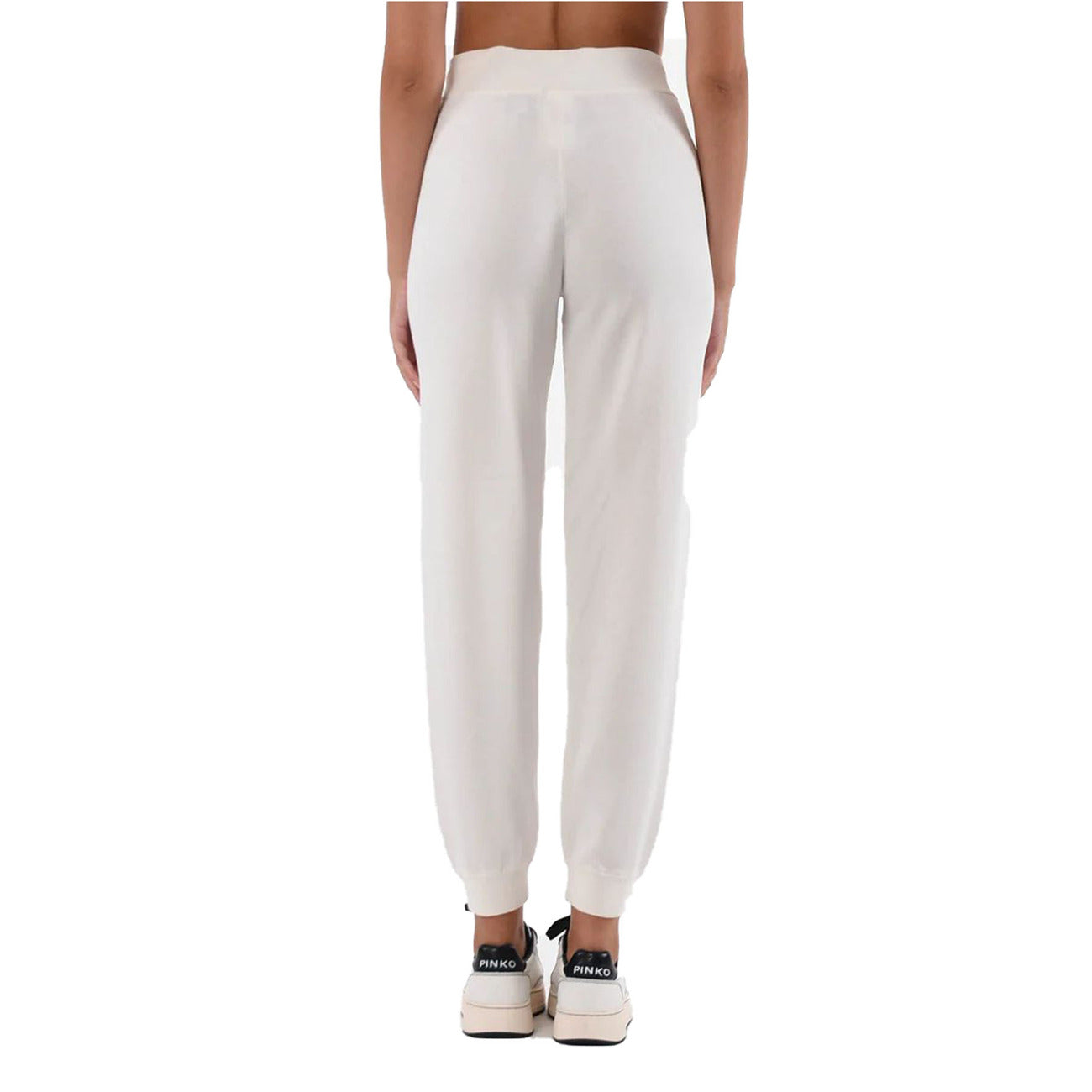 2438404 Pinko Pantaloni Bianchi Donna Cotone 67% Lacci
