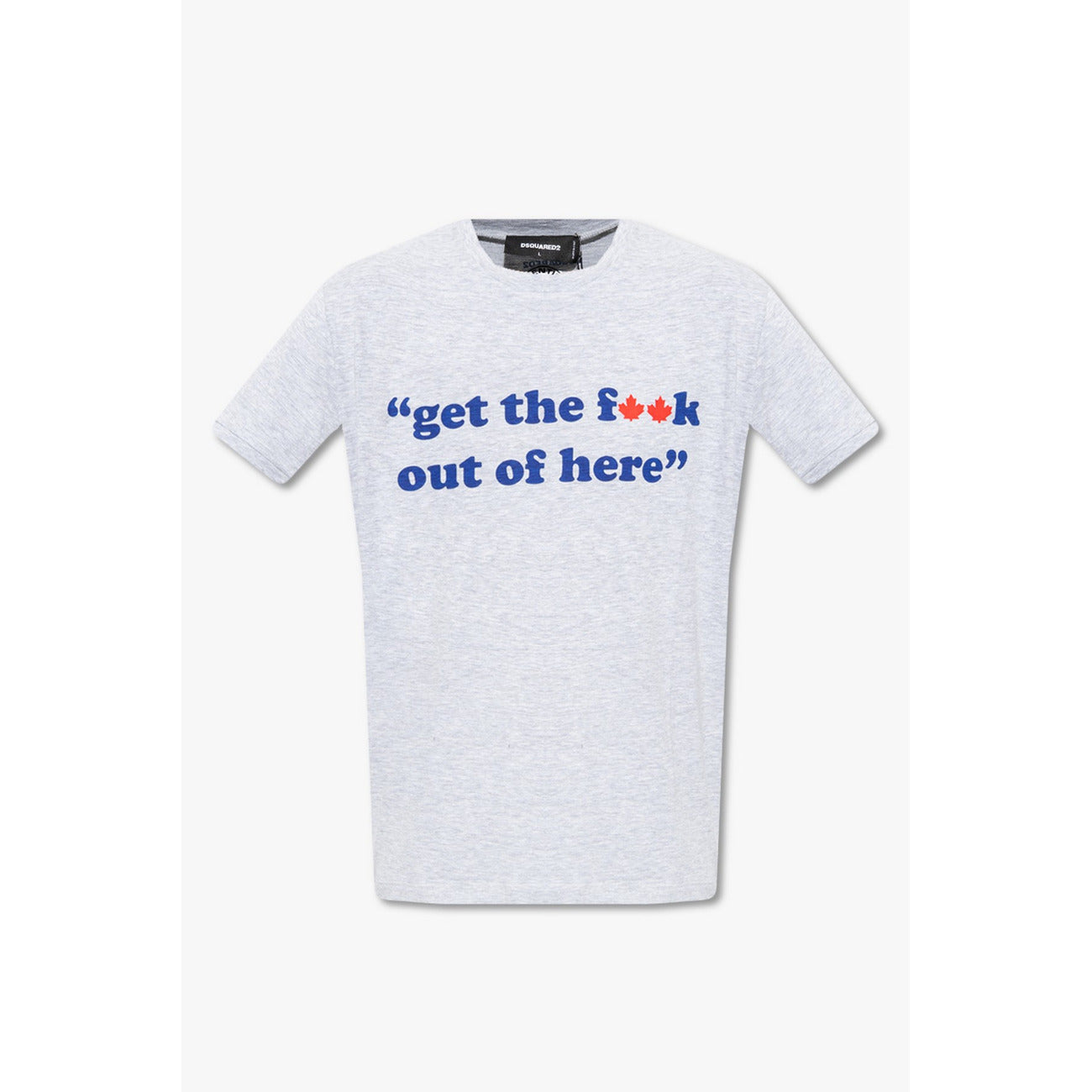 2424468 Dsquared T-Shirt Grigia Stampa Uomo