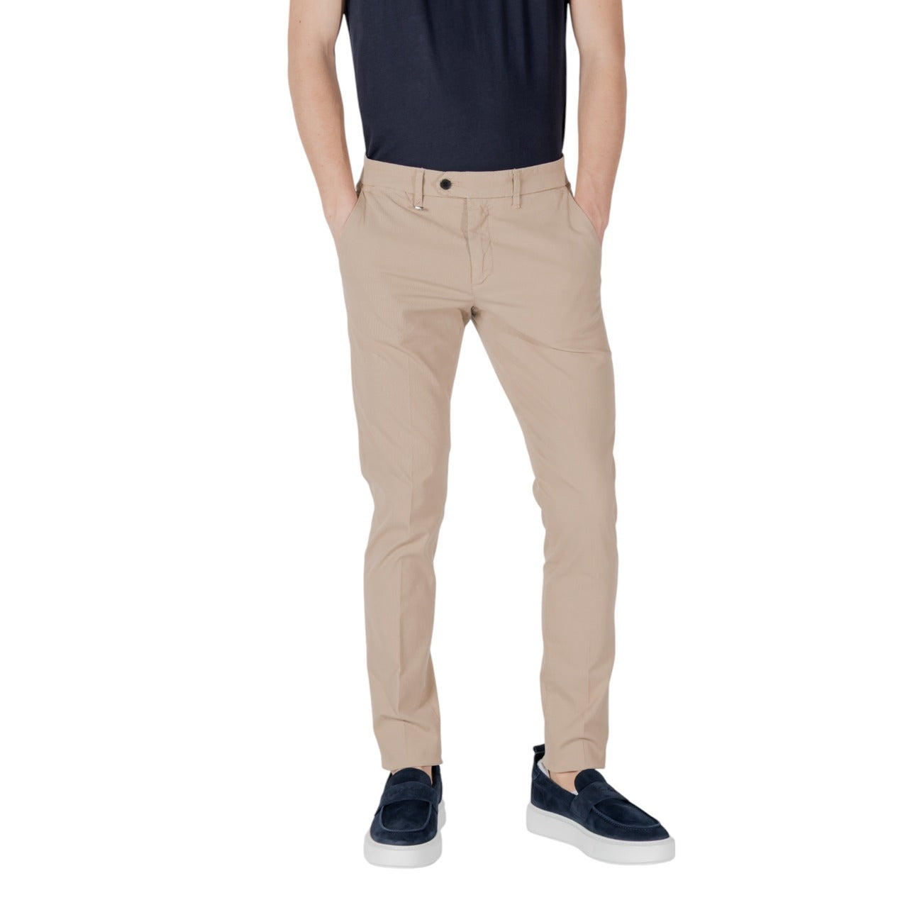2417906 Antony Morato Pantaloni Beige Cotone Elastan Uomo