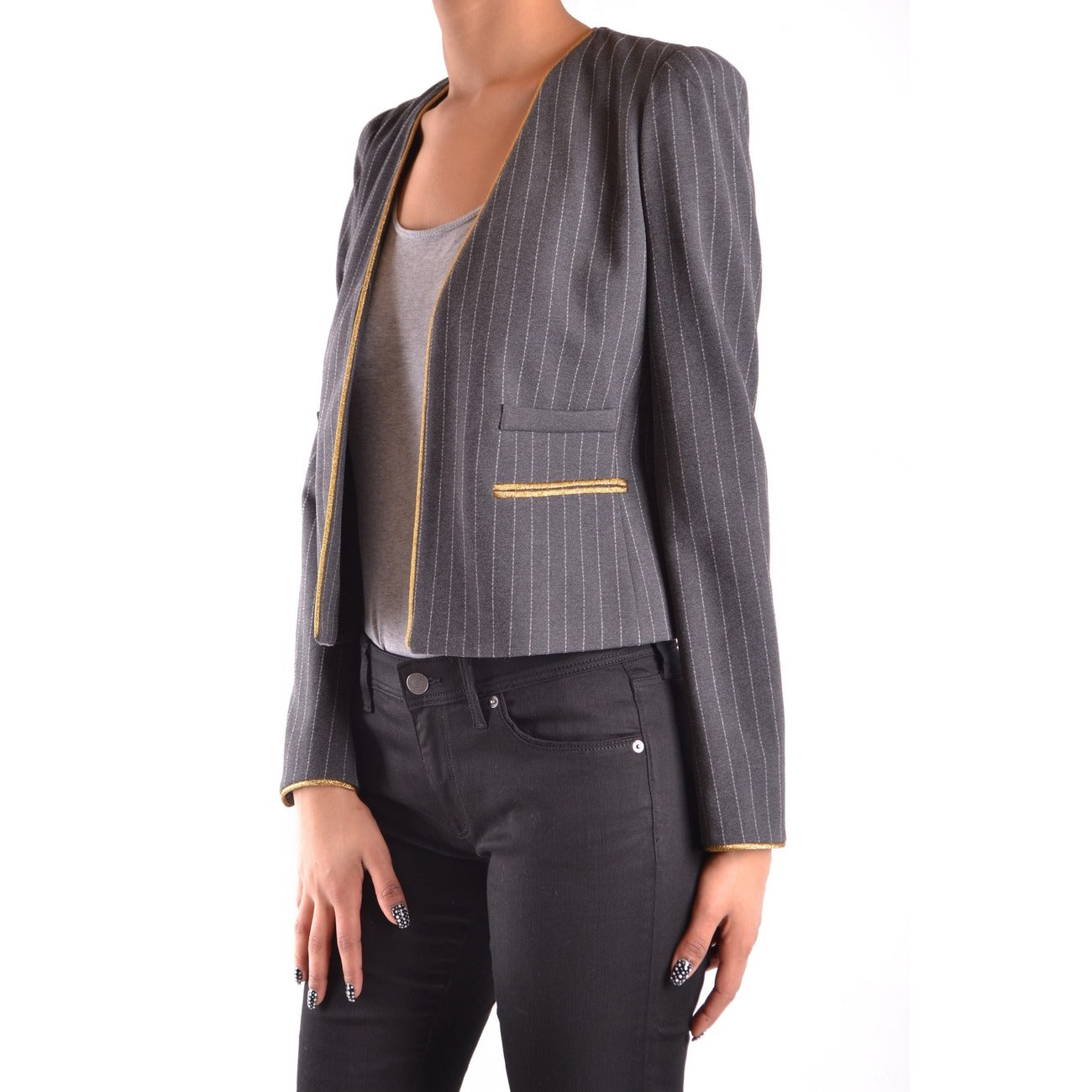 2423067 Pinko Giacca Grigia Donna Viscosa 69% Poliammide 26% Elastan 5%