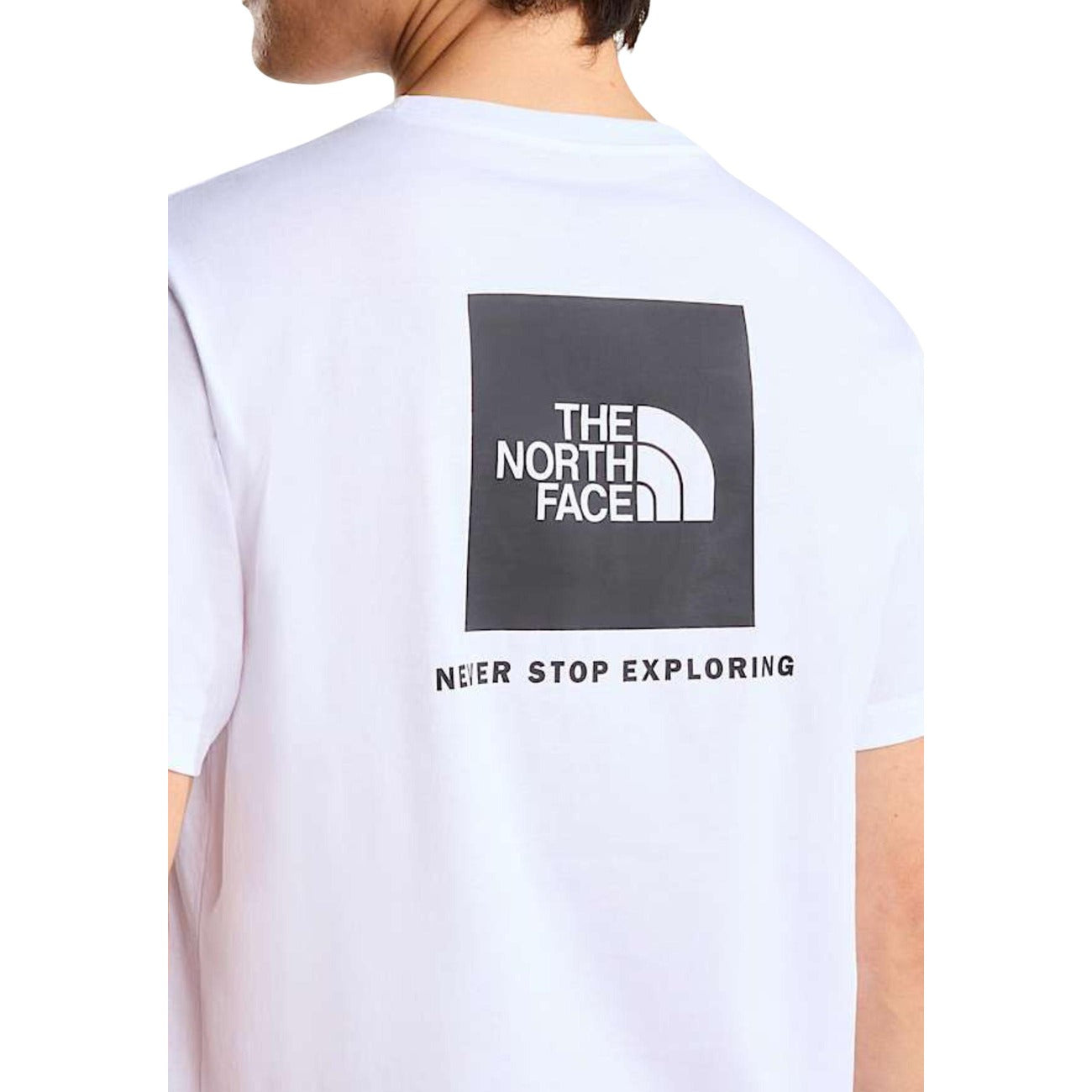 2456640 The North Face T-Shirt Bianca Stampa Cotone Poliestere Uomo