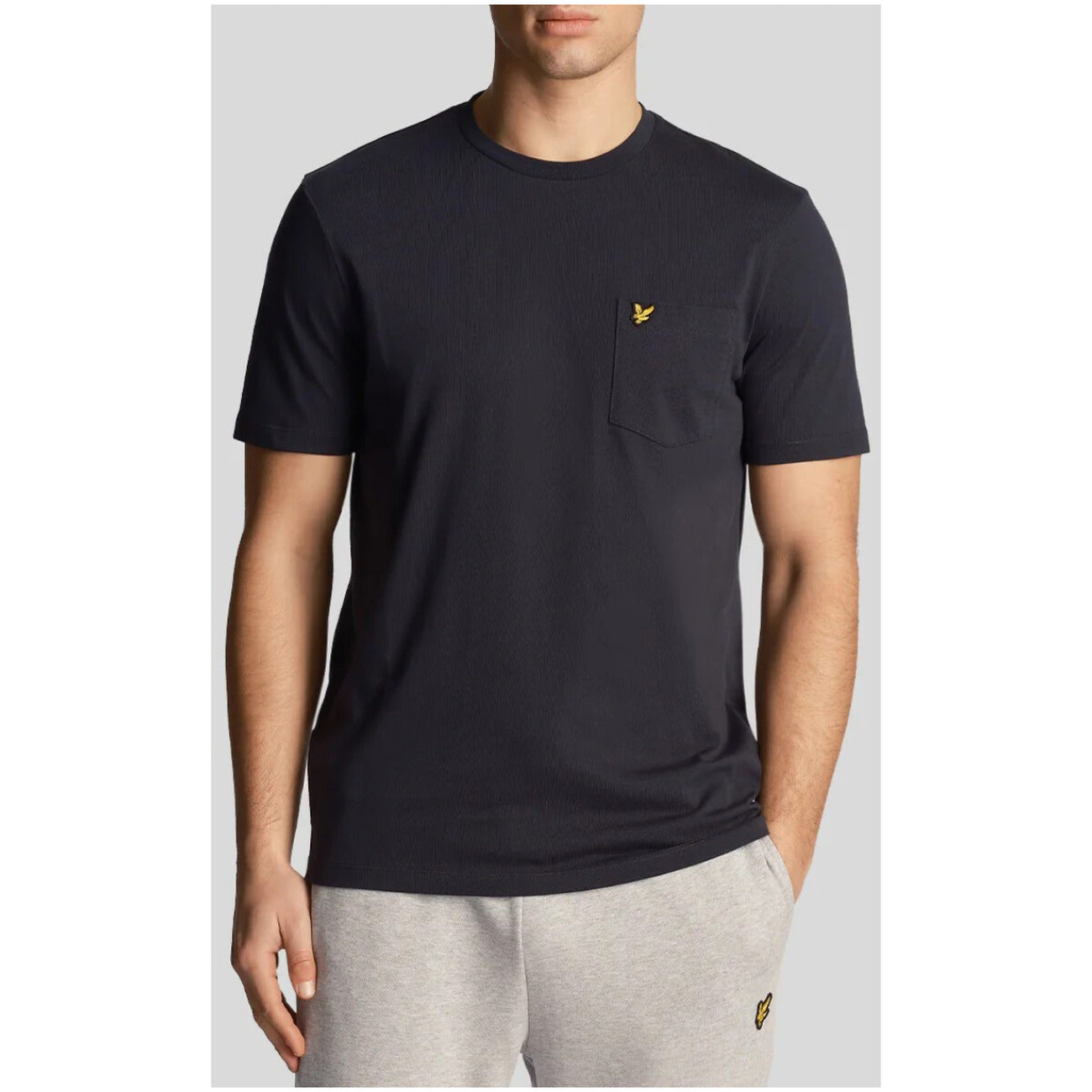 2324897 Lyle & Scott T-Shirt Blu Stampa Tasca Uomo