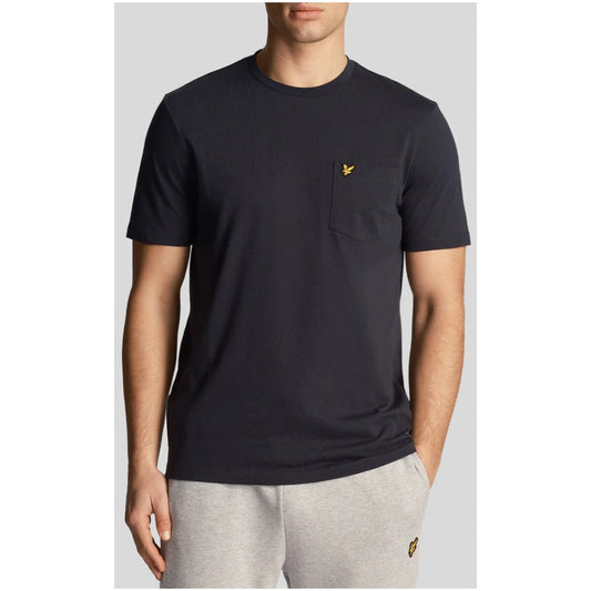2324897 Lyle & Scott T-Shirt Blu Stampa Tasca Uomo