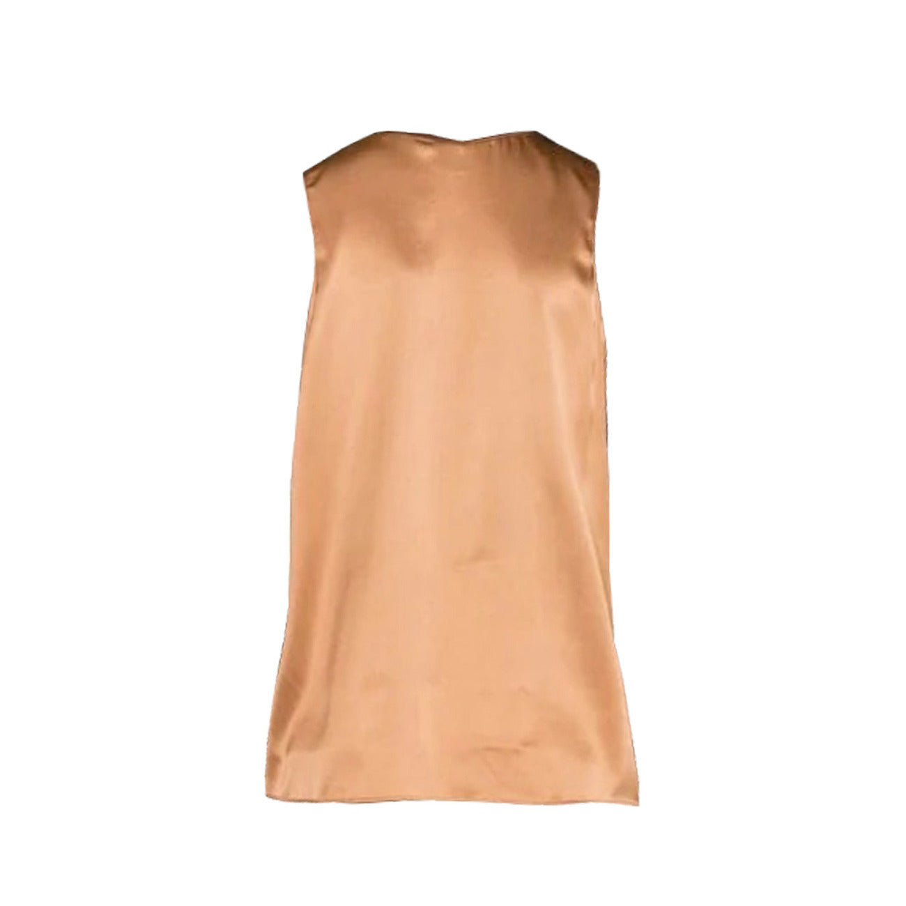 486600 Pinko Canotta Marrone Spalline Scollo V Donna