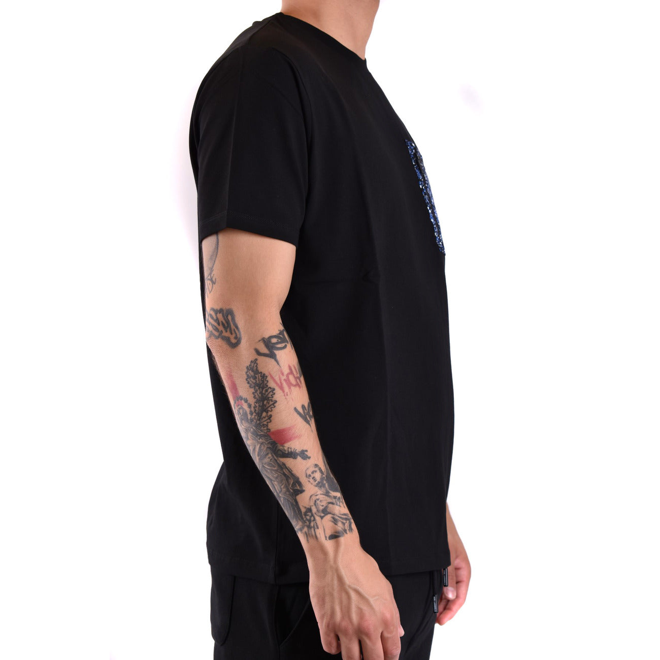 2425227 Karl Lagerfeld T-Shirt Nera Colorata Uomo