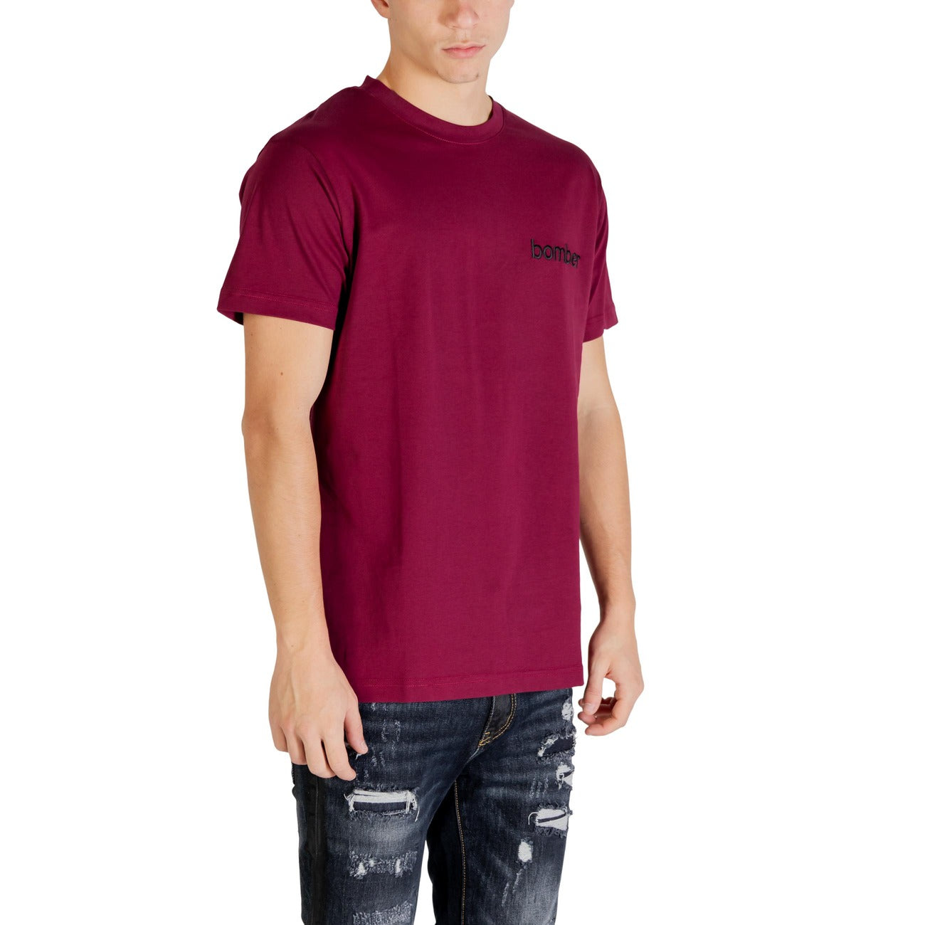 2257084 Hydra Clothing T-Shirt Bordeaux Monocromo Uomo