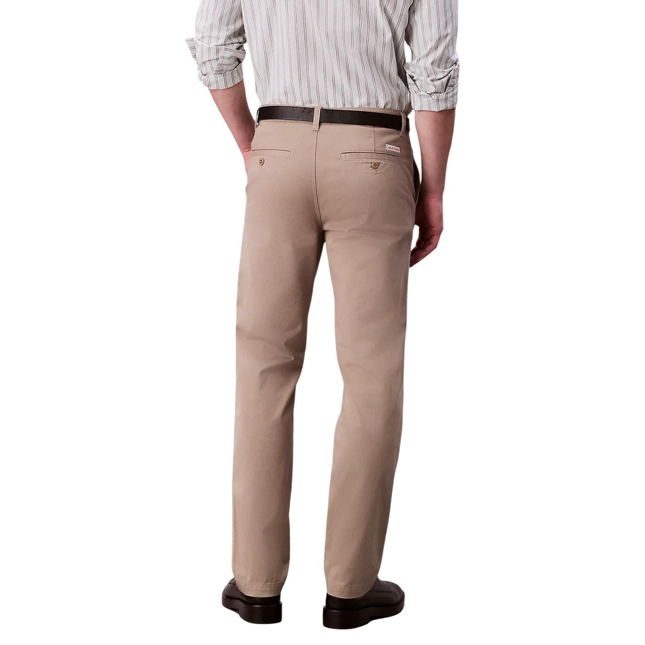 2446286 Calvin Klein Jeans Pantaloni Beige Cotone Uomo