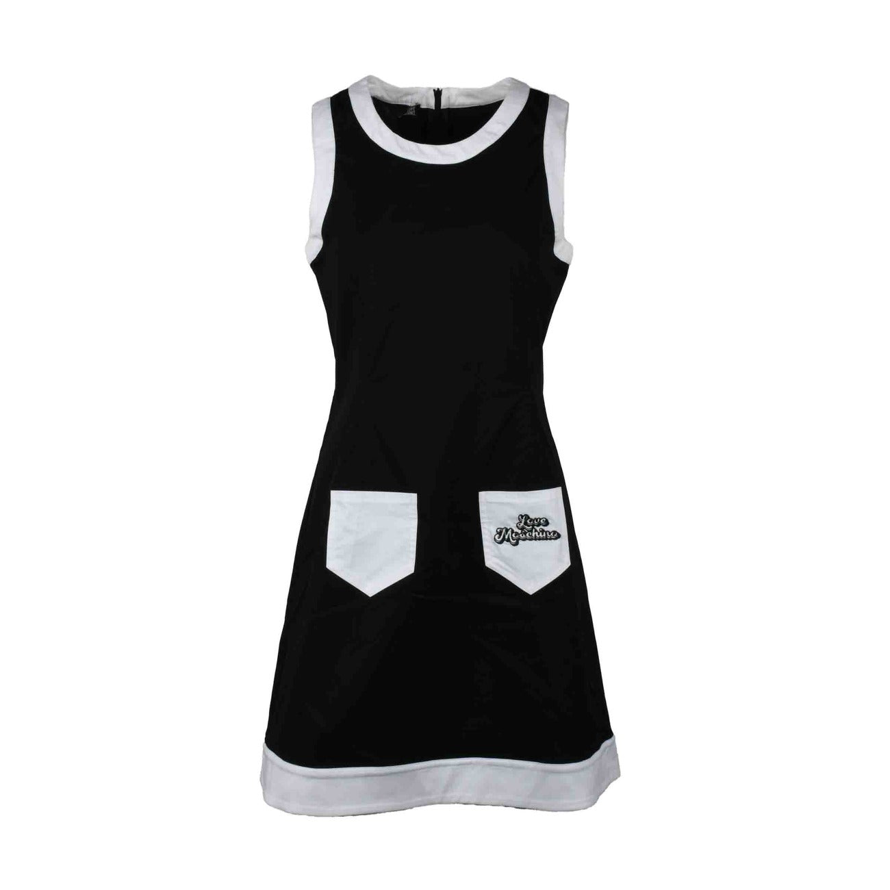 352943 Love Moschino Abito Nero Corto Smanicato Donna