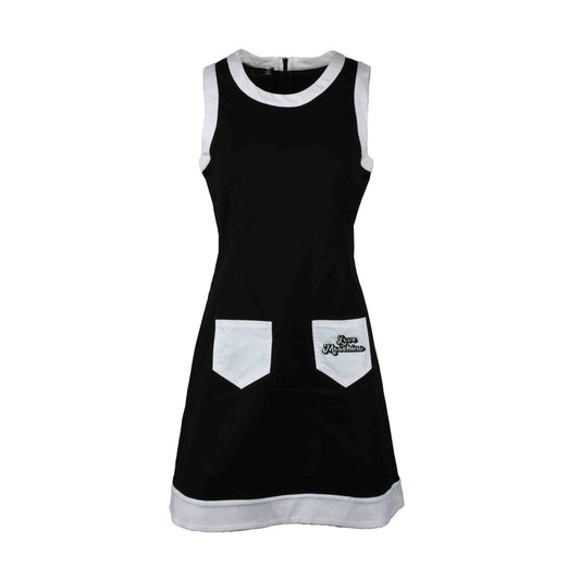 352943 Love Moschino Abito Nero Corto Smanicato Donna