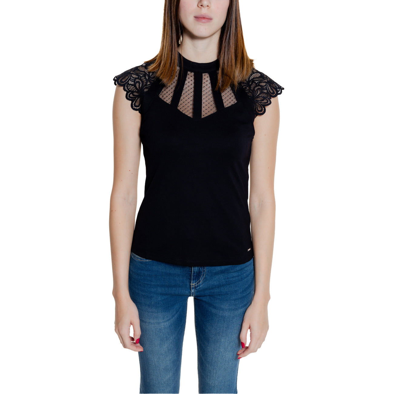 2277933 Morgan De Toi Blouse Donna Nera Poliammide