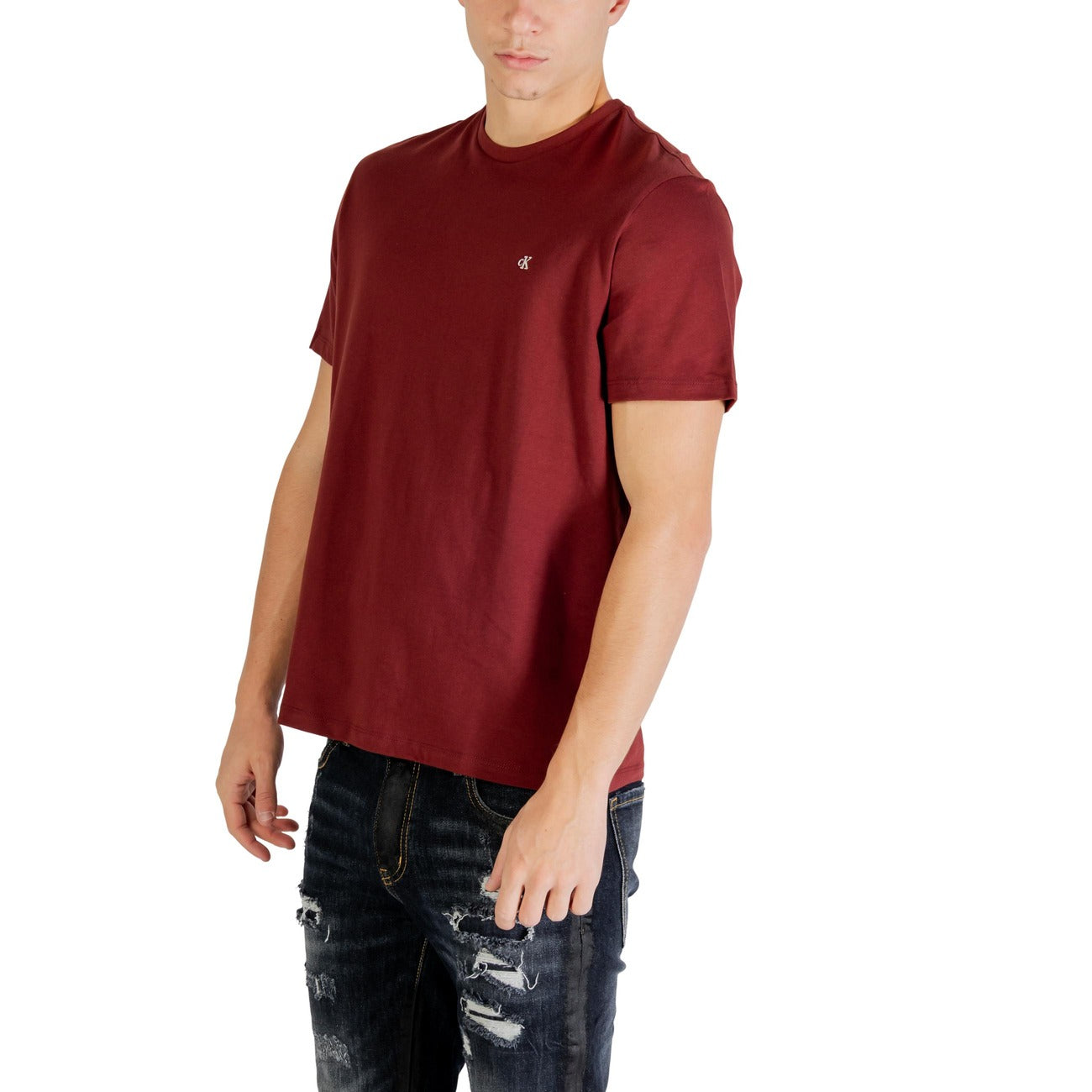 2447023 Calvin Klein Jeans T-Shirt Rossa Uomo