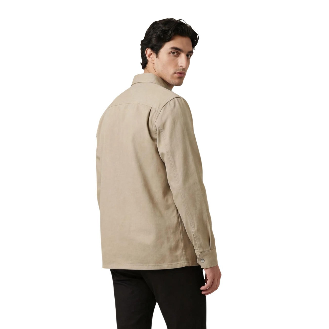 2454960 Calvin Klein Jeans Camicia Beige Uomo