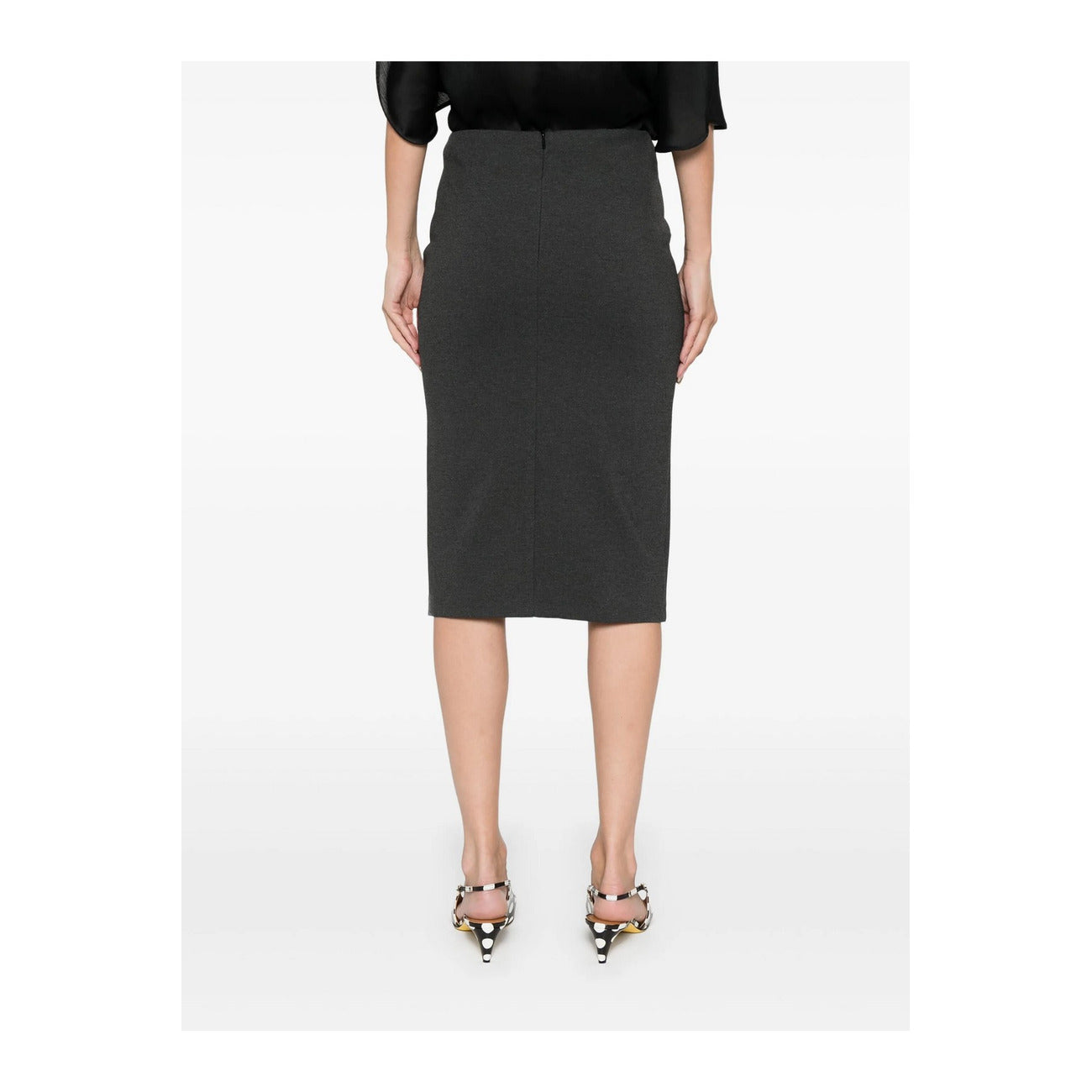 2438365 Pinko Gonna Grigia Donna Viscosa 67% Elastan