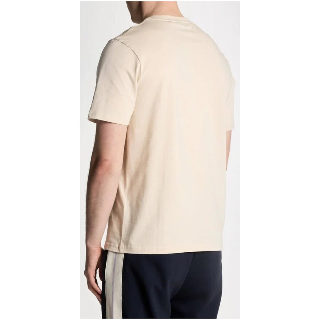 2419613 Lyle & Scott T-Shirt Beige Stampa Tasca Uomo
