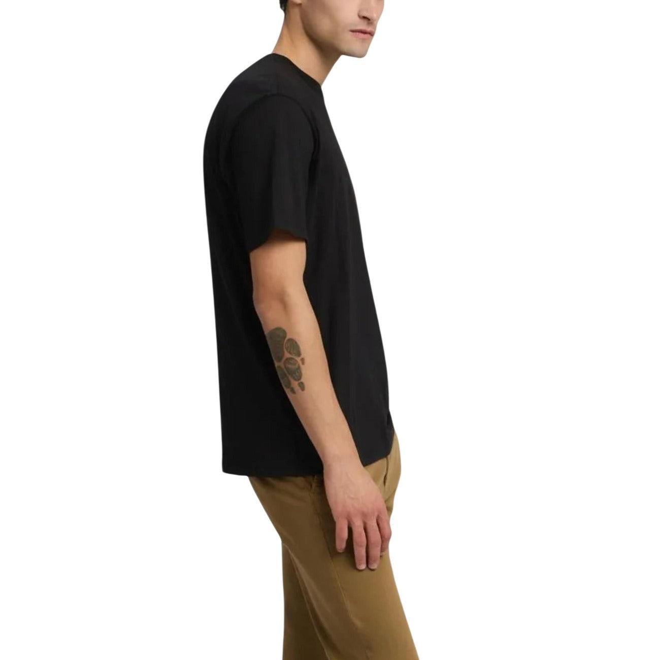 2458121 Replay T-Shirt Nera 100% Cotone Uomo