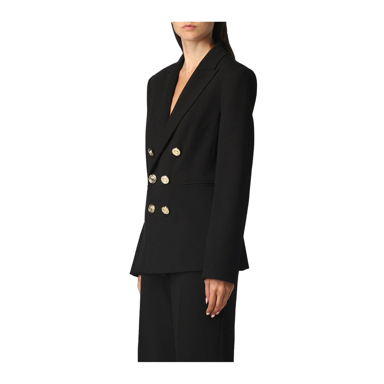 2423389 Pinko Giacca Nera Donna Viscosa 67% Bavero