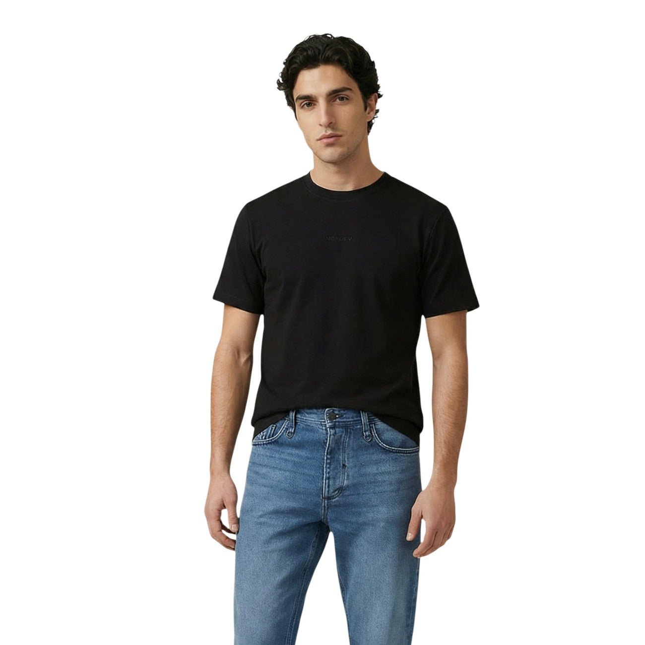 2451654 Antony Morato T-Shirt Nera 100% Cotone Uomo
