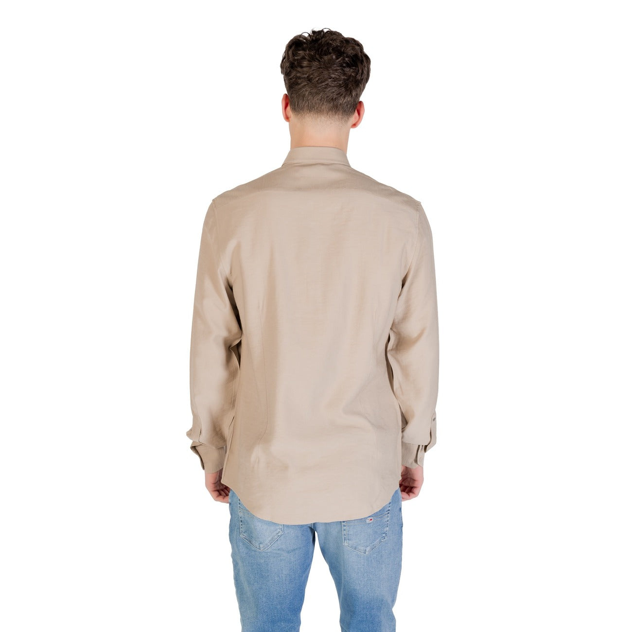 2425169 Antony Morato Camicia Beige Viscosa Uomo