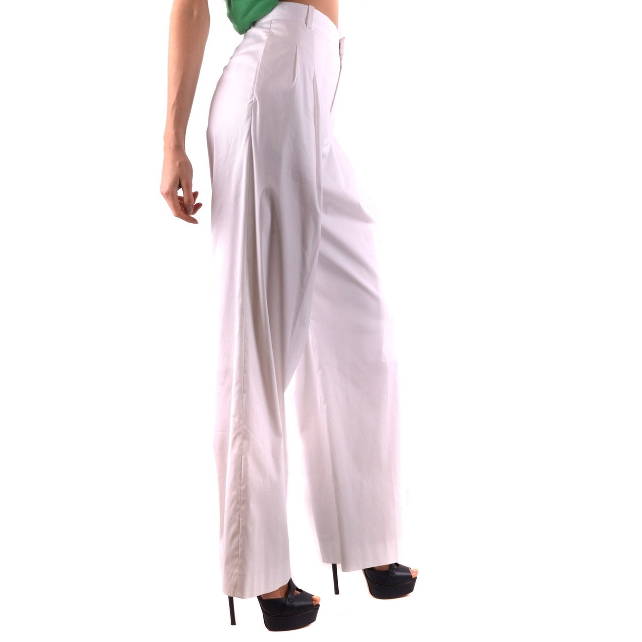 2437796 Givenchy Pantaloni Bianchi Zip Bottone Donna