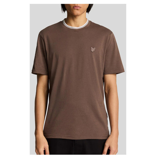 2416208 Lyle & Scott T-Shirt Marrone Stampa Uomo