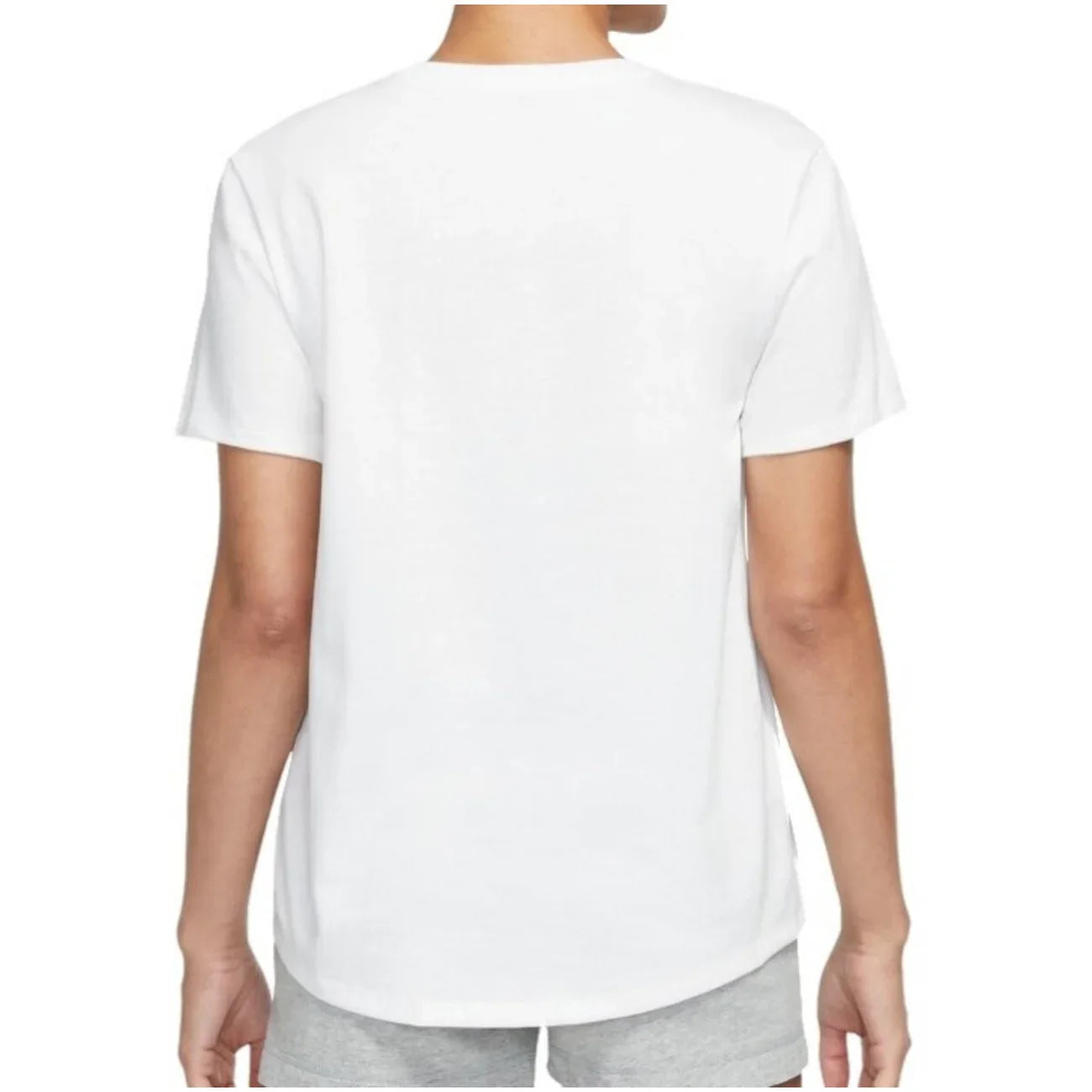 2422937 Nike T-Shirt Donna Bianca Cotone Stampa