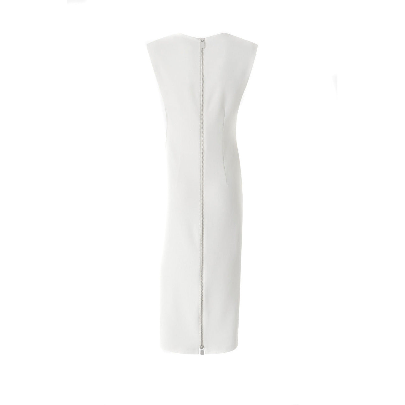 2425098 Pinko Abito Bianco Corto Donna Smanicato Scollo Quadrato